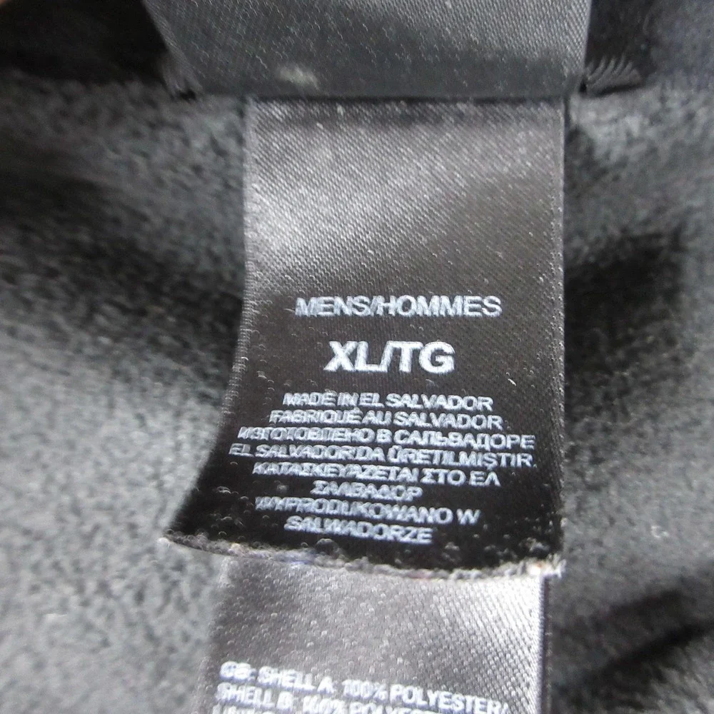 The North Face Jacket Mens XL Black Fleece Full Zip Outdoor Hiking‎ Trail